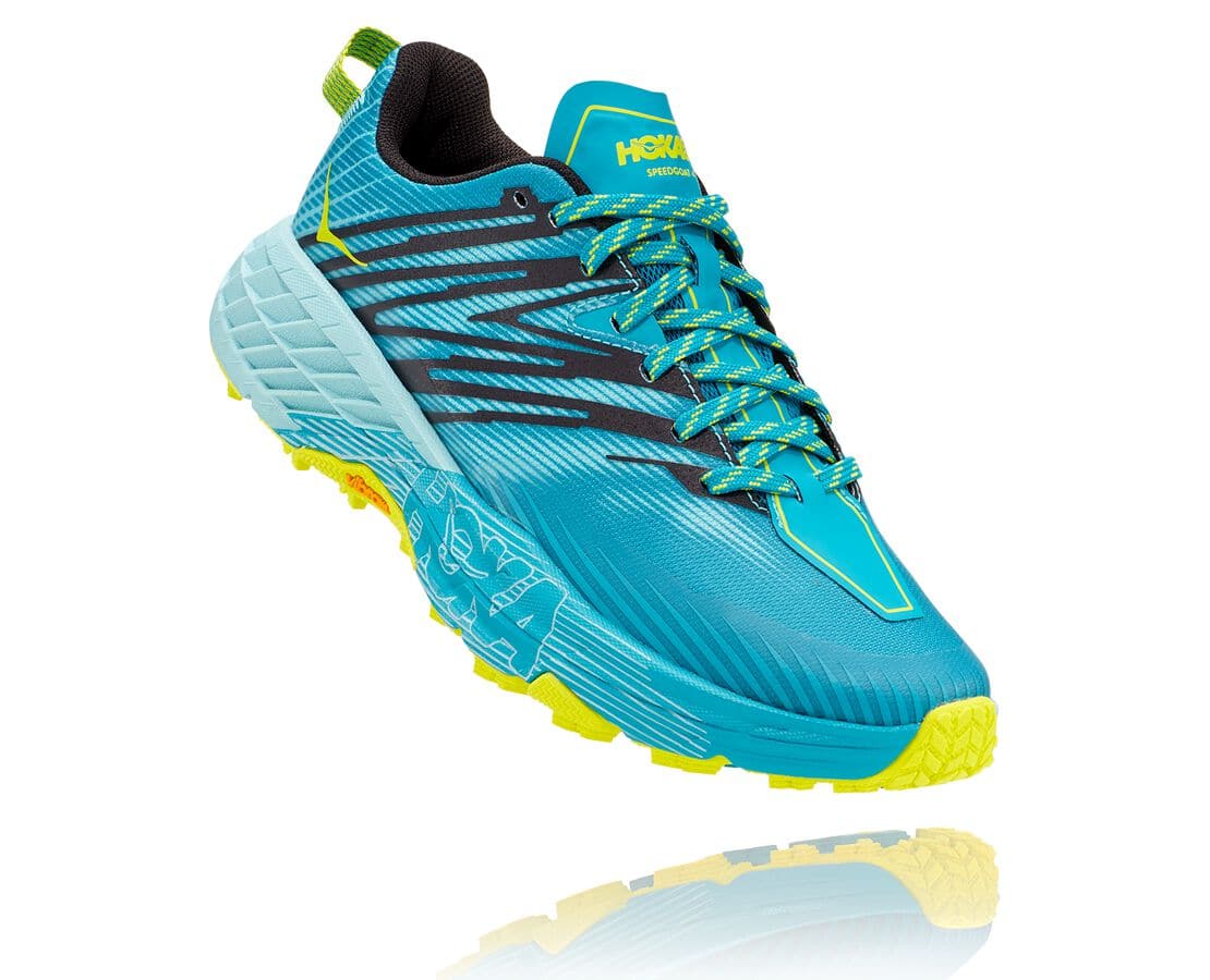 Hoka One One Speedgoat 4 Philippines - Ladies Trail Running Shoes - Turquoise / Blue | TE5421690